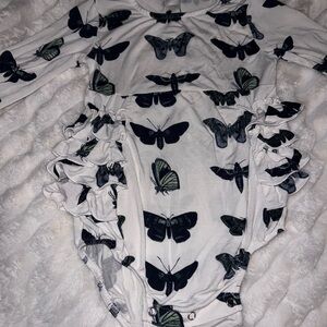 Kate Quinn Moth Print Kids One Piece